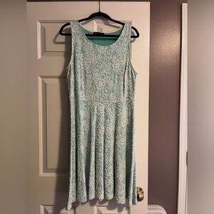 Fashion to Figure Lace Midi Dress - Teal